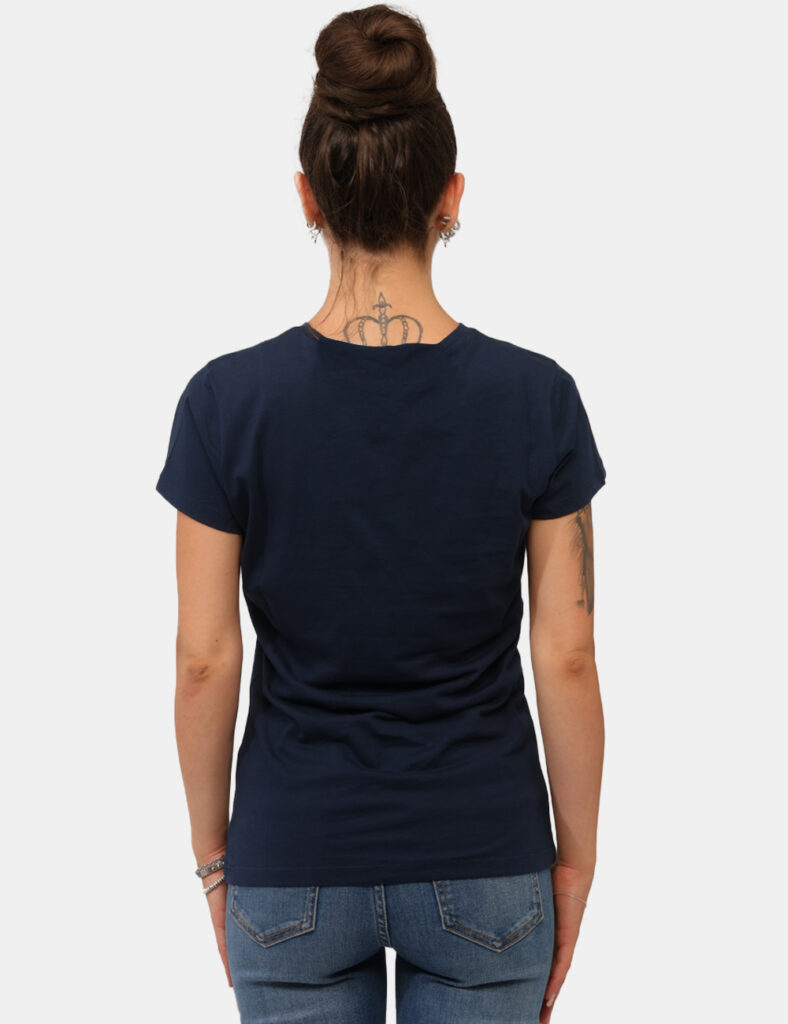 Abbigliamento donna scontato - T-shirt Yes Zee Blu