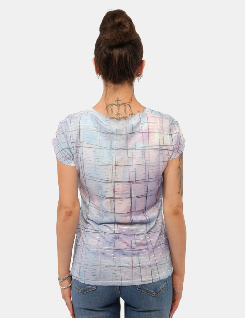 Abbigliamento donna scontato - T-shirt Yes Zee Blu