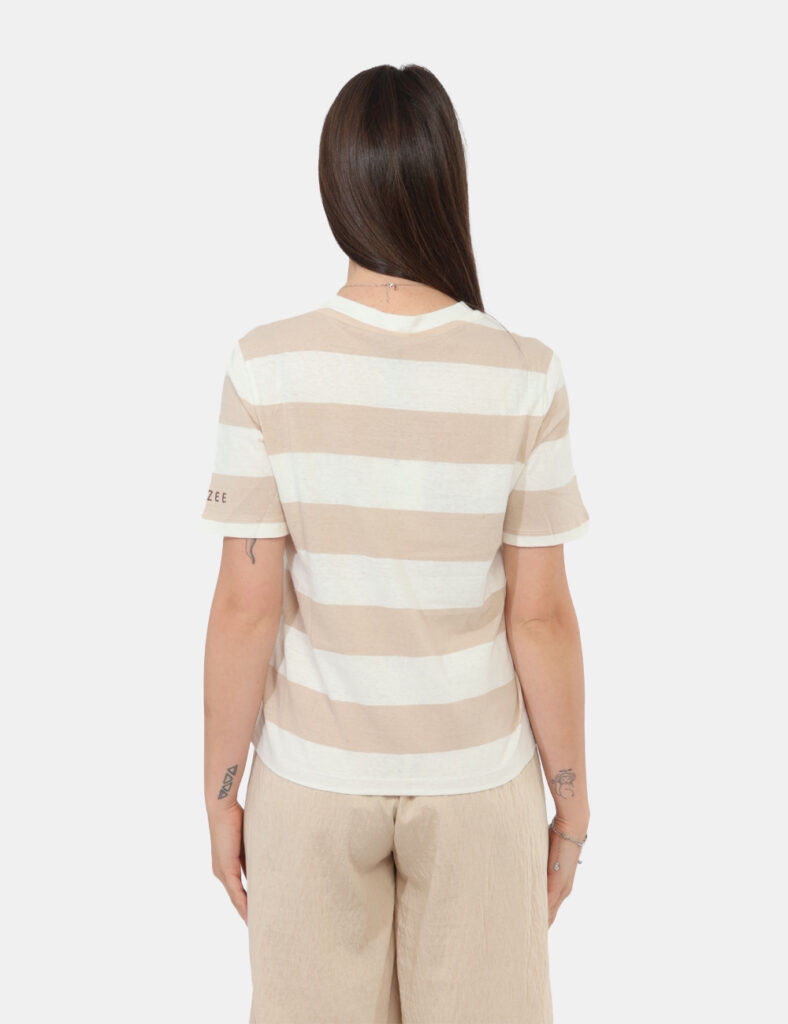 Abbigliamento donna scontato - T-shirt Yes Zee Beige