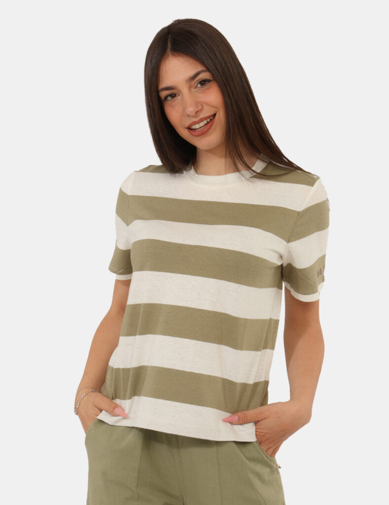 Abbigliamento donna scontato - T-shirt Yes Zee Verde