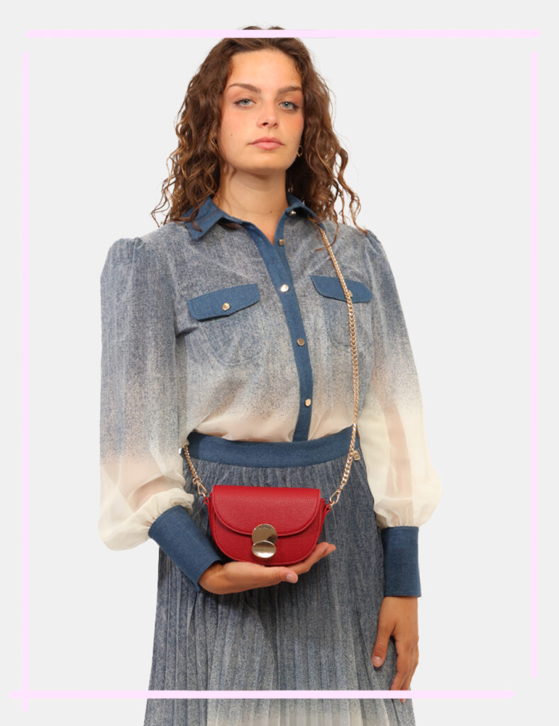 Pochette clutch da donna scontata - Borsa Gaudi Rossa
