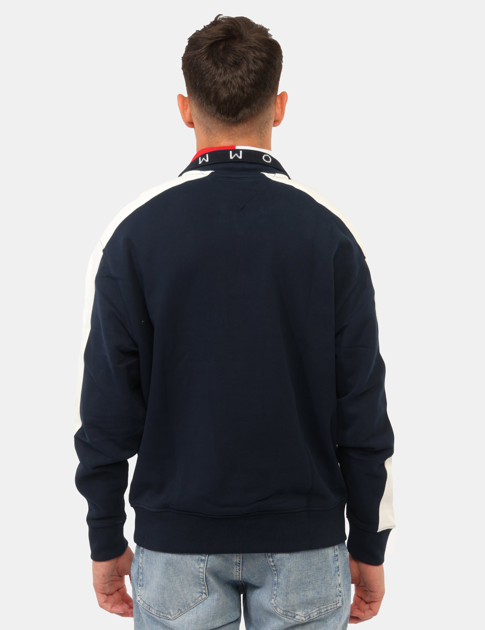 DM0DM23244_C1G_AI26_2 Felpa Tommy Hilfiger Blu - Felpa TOMMY HILFIGER Blu da uomo La Felpa TOMMY HILFIGER Blu è la scelta perfetta per chi desider