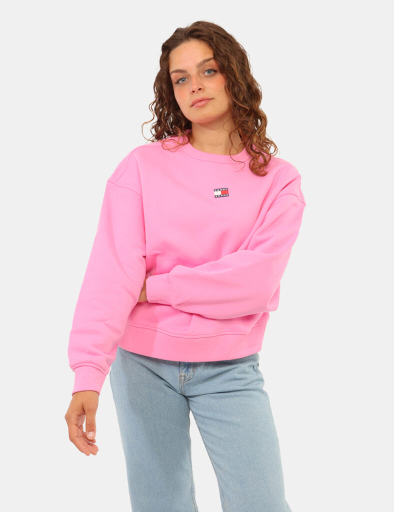 Abbigliamento donna scontato - Felpa Tommy Hilfiger Rosa