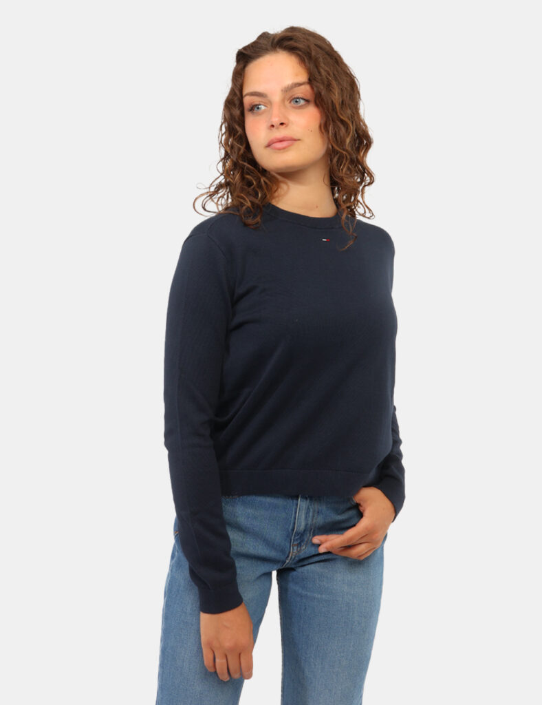Abbigliamento donna scontato - Maglia Tommy Hilfiger Blu