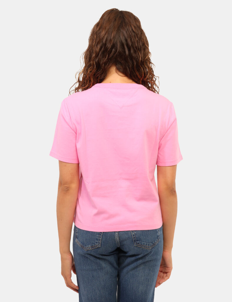 Abbigliamento donna scontato - T-shirt Tommy Hilfiger Rosa