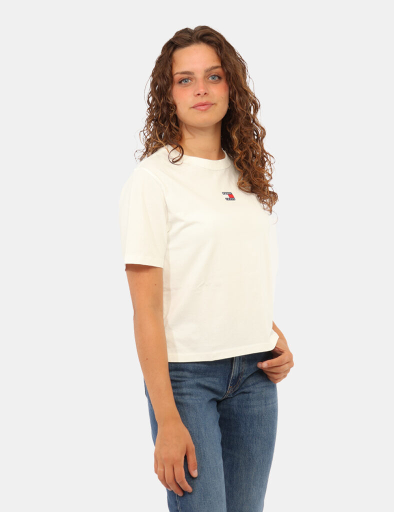 Abbigliamento donna scontato - T-shirt Tommy Hilfiger Bianca
