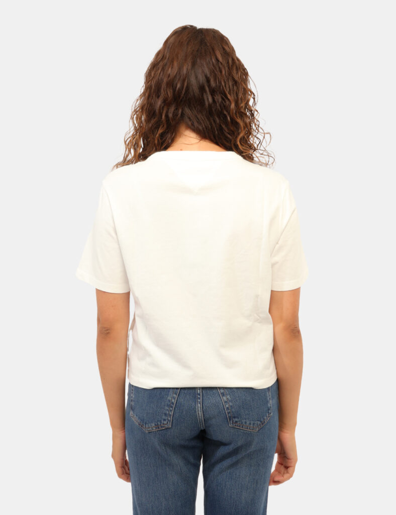 Abbigliamento donna scontato - T-shirt Tommy Hilfiger Bianca