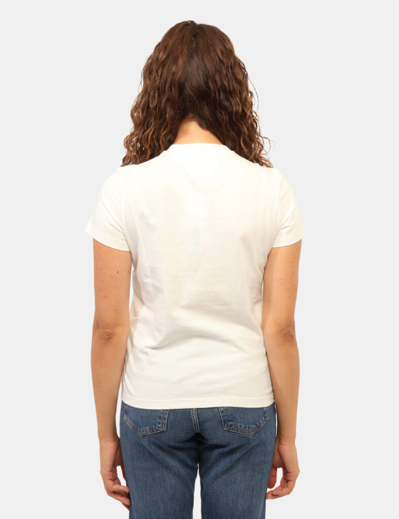 Abbigliamento donna scontato - T-shirt Tommy Hilfiger Bianca