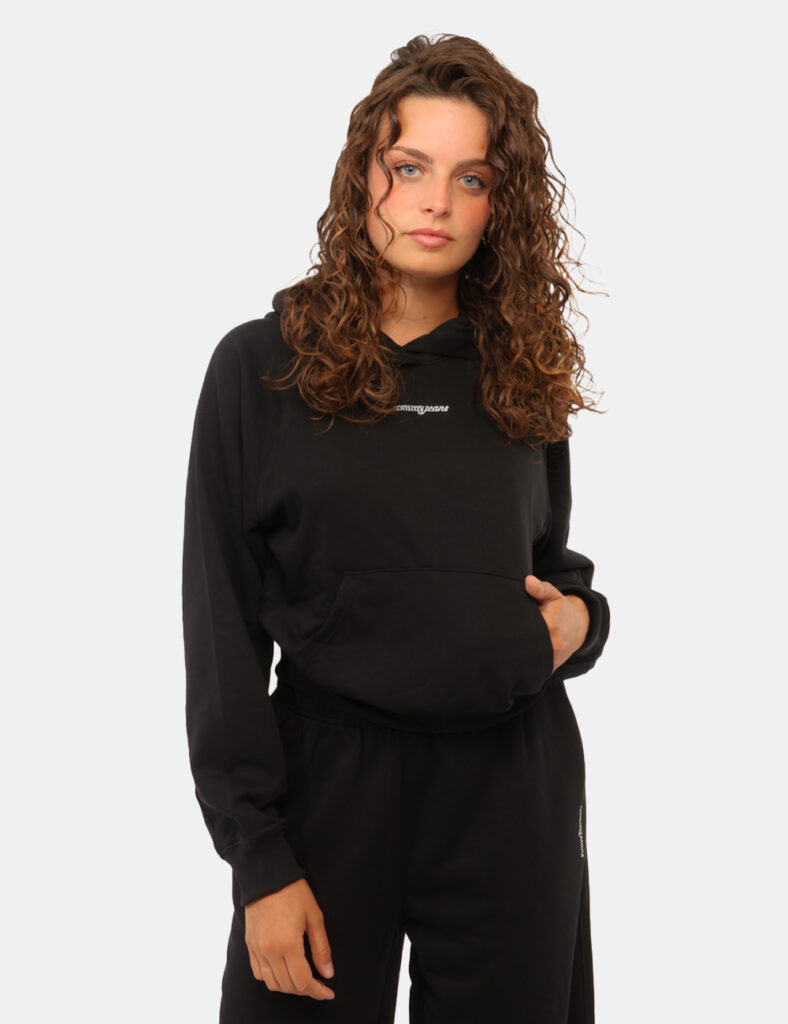 Abbigliamento donna scontato - Felpa Tommy Hilfiger Nera