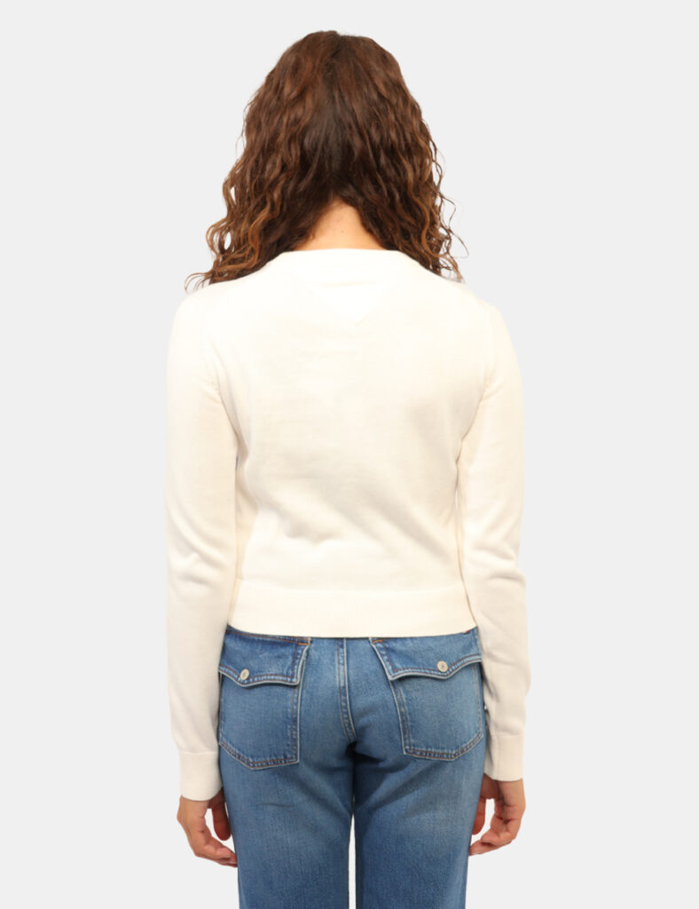 Abbigliamento donna scontato - Maglia Tommy Hilfiger Bianca