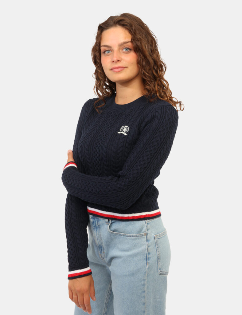 Abbigliamento donna scontato - Maglia Tommy Hilfiger Blu