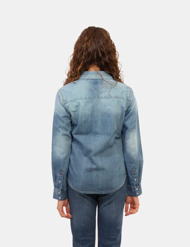 Abbigliamento donna scontato - Camicia Tommy Hilfiger Azzurra