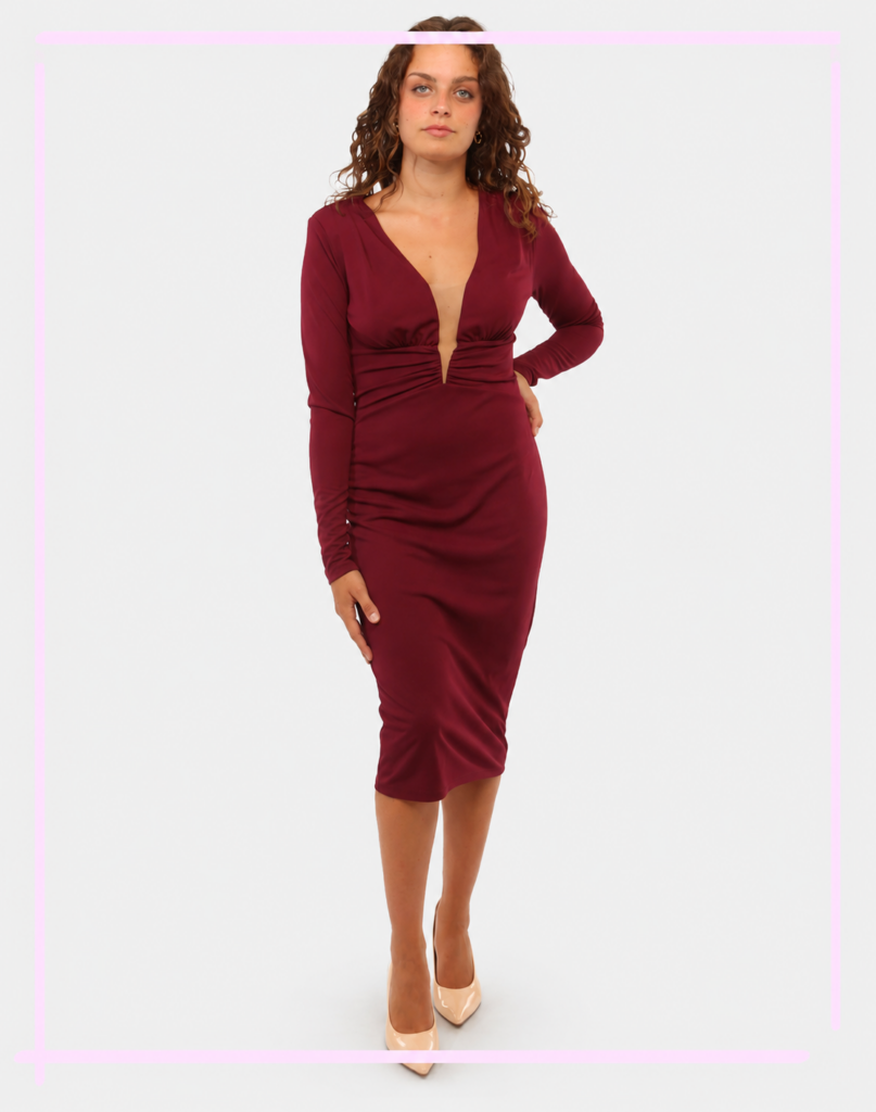 Abbigliamento donna scontato - Vestito Fracomina Bordeaux tg.S