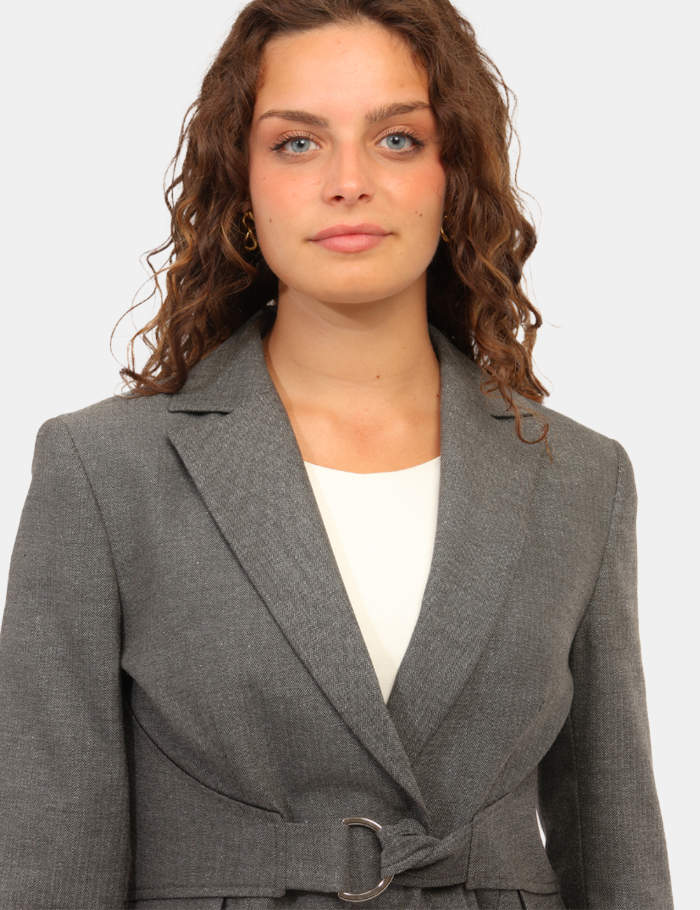 FS26WJ2004-W500J1-MCC_GRIGIO_AI26_4 Blazer Fracomina Grigio tg.S - Blazer FRACOMINA GrigioIl Blazer FRACOMINA Grigio è il capo ideale per completare il guardaro