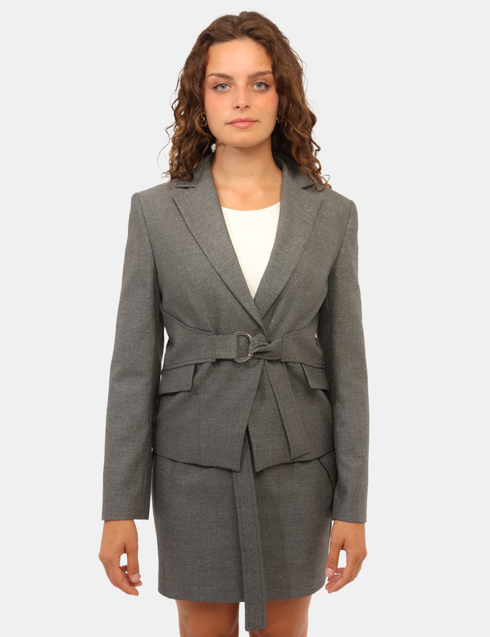 FS26WJ2004-W500J1-MCC_GRIGIO_AI26_6 Blazer Fracomina Grigio tg.S - Blazer FRACOMINA GrigioIl Blazer FRACOMINA Grigio è il capo ideale per completare il guardaro