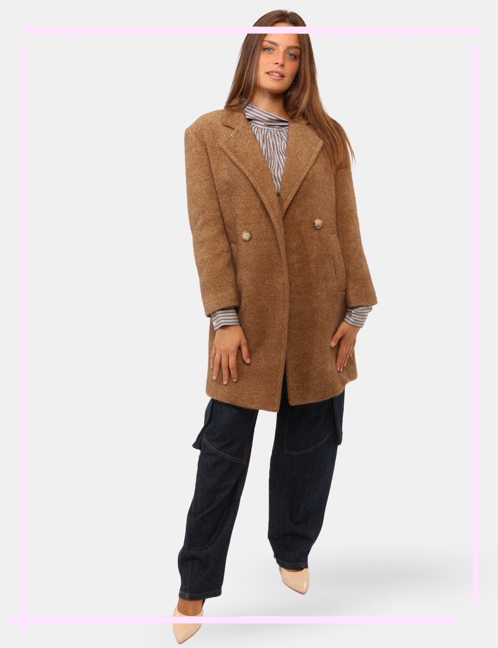 FY26WC1015-W45401-MCC_MARRONE_AI26_1 Cappotto Fracomina Marrone tg.S - Cappotto FRACOMINA MarroneIl Cappotto FRACOMINA Marrone è il capo ideale per affrontare la