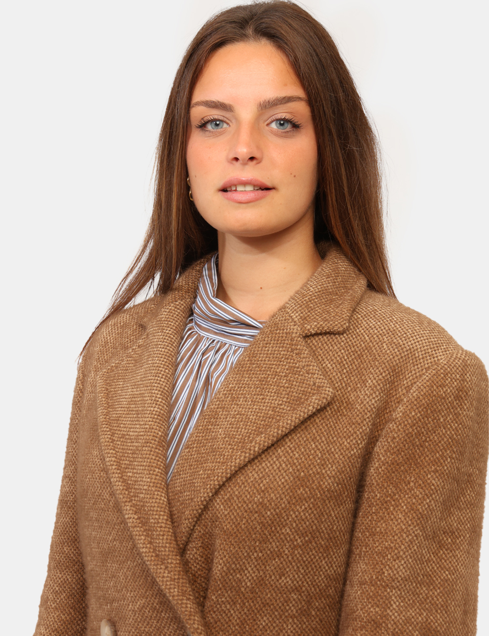 FY26WC1015-W45401-MCC_MARRONE_AI26_6 Cappotto Fracomina Marrone tg.S - Cappotto FRACOMINA MarroneIl Cappotto FRACOMINA Marrone è il capo ideale per affrontare la