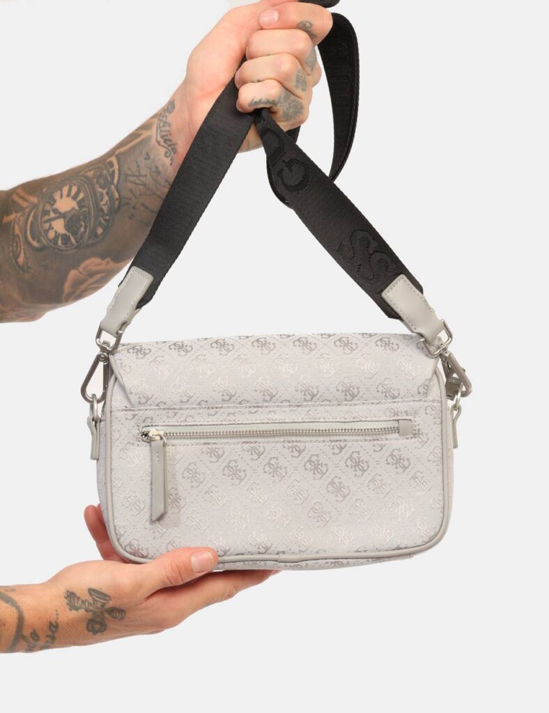 Accessori da uomo firmati - Tracolla Guess Grigia