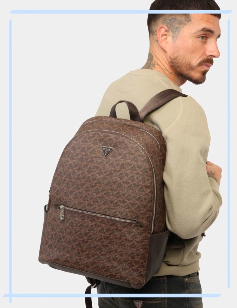 Accessori da uomo firmati - Zaino Guess Marrone