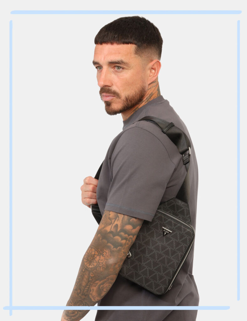 Accessori da uomo firmati - Tracolla Guess Nera