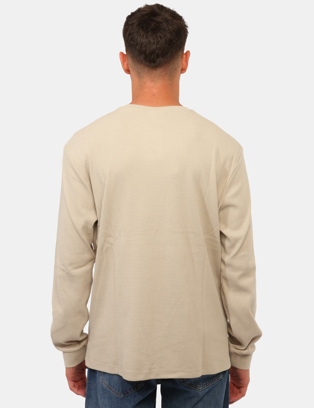 LV040EM217_PED_AI26_2 T-shirt Calvin Klein Beige - T-shirt CALVIN KLEIN Beige da uomo La T-shirt CALVIN KLEIN Beige è il capo ideale per chi cerca