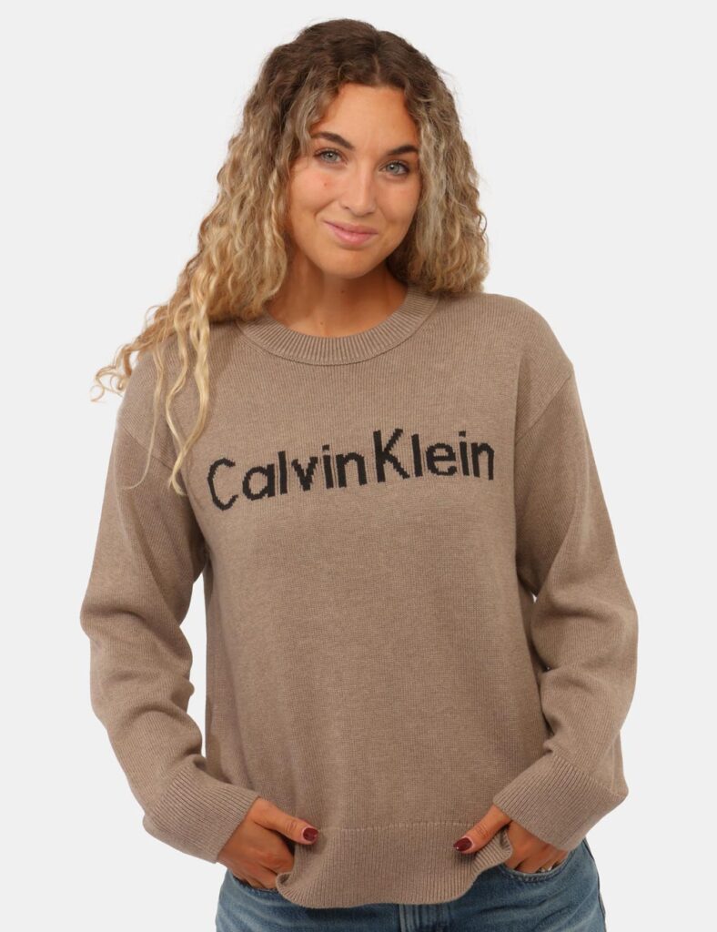 Abbigliamento donna scontato - Maglia Calvin Klein Marrone