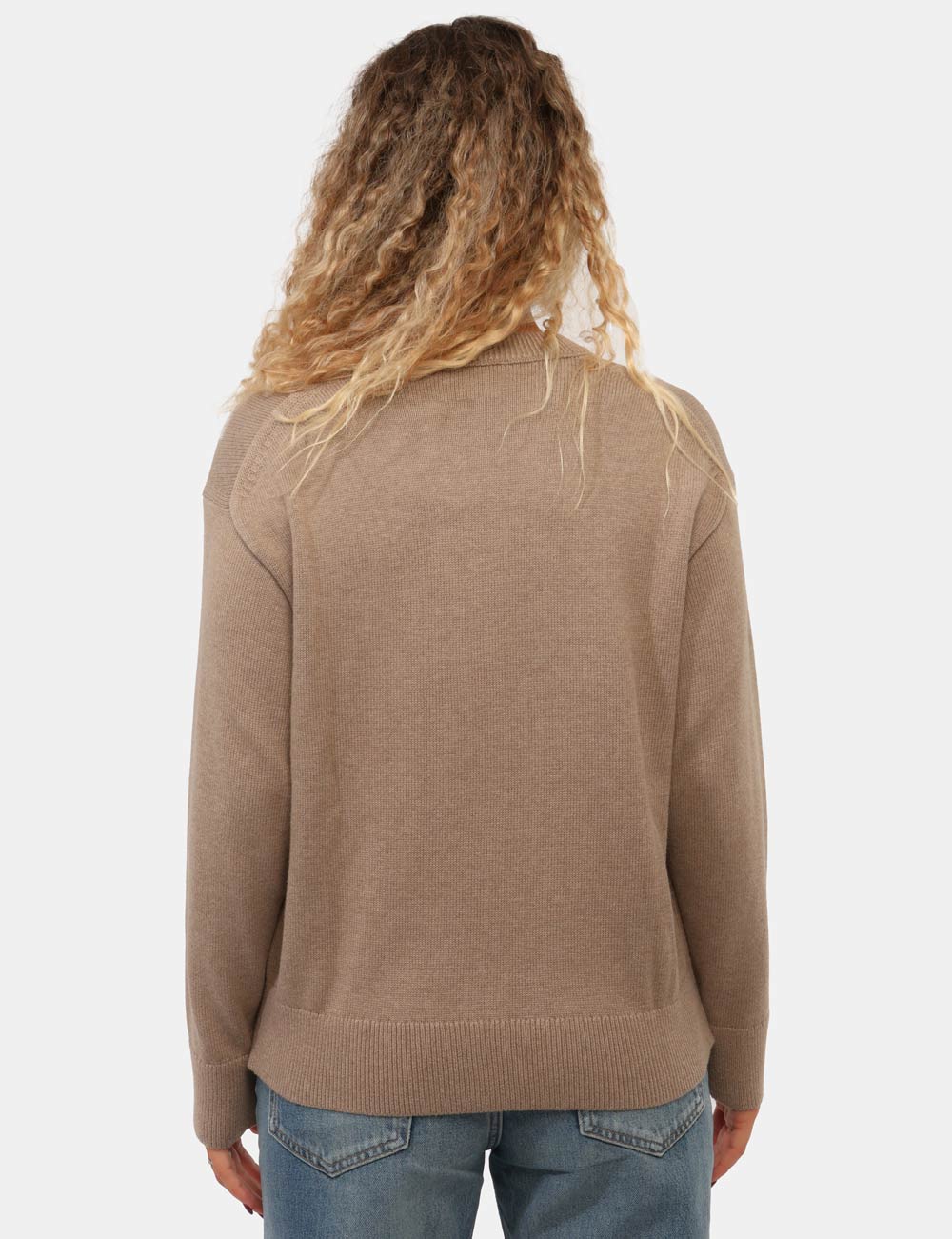 LV044G313G_TS7_AI26_2 Maglia Calvin Klein Marrone - Maglia CALVIN KLEIN Marrone da donnaLa Maglia CALVIN KLEIN Marrone è il capo ideale per chi de