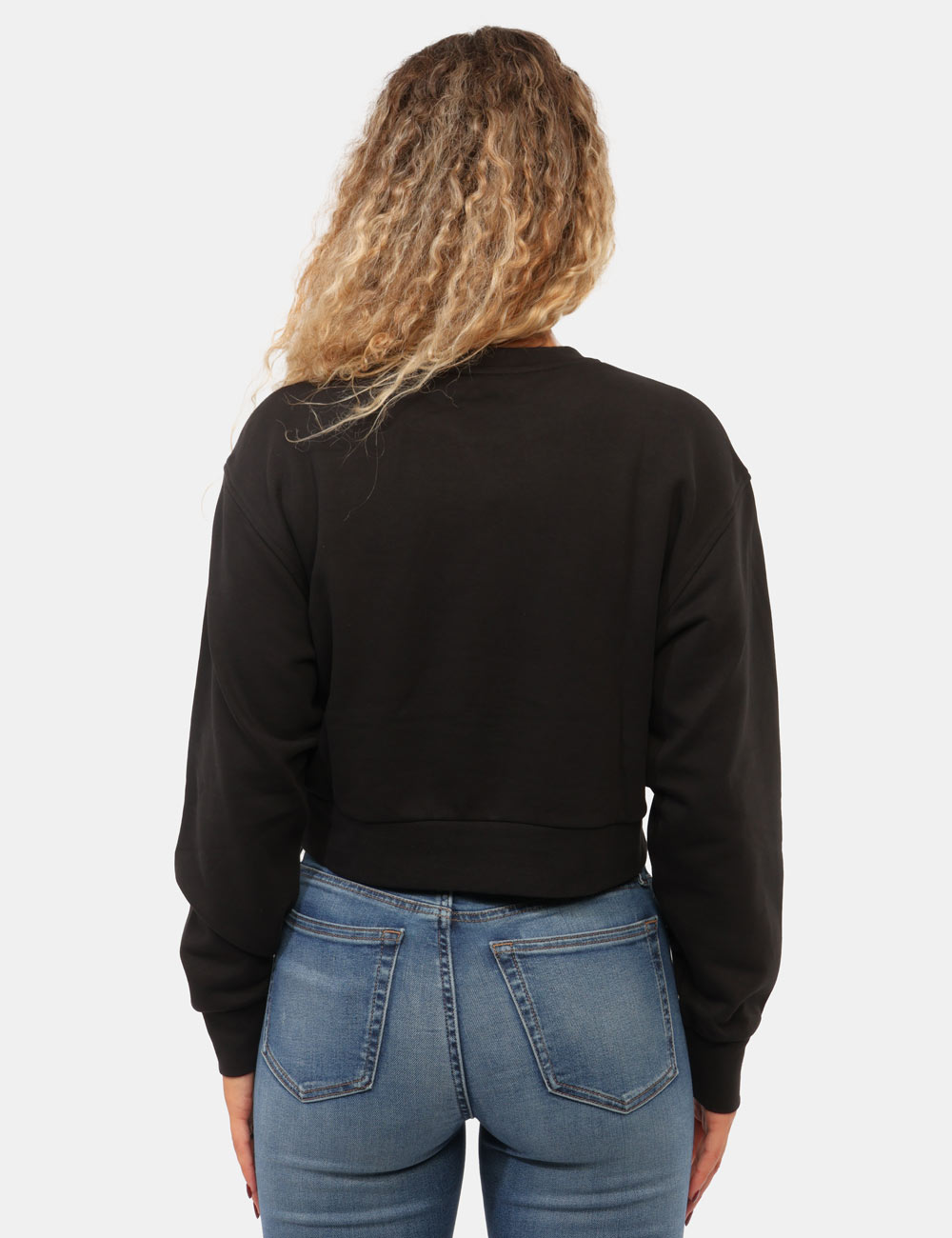 LV047C911G_UB1_AI26_2 Felpa Calvin Klein Nera - Felpa CALVIN KLEIN Nera da donna La Felpa CALVIN KLEIN Nera è il capo ideale per chi desidera unir