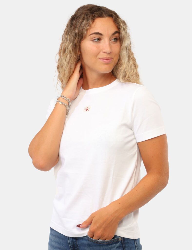 Abbigliamento donna scontato - T-shirt Calvin Klein Bianca
