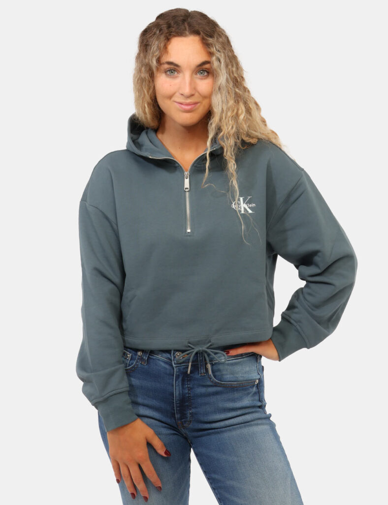 Abbigliamento donna scontato - Felpa Calvin Klein Blu