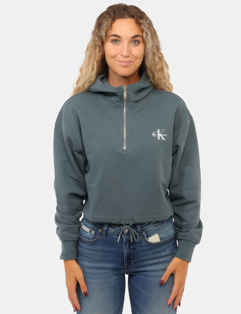 LV047G203G_CEG_AI26_8 Felpa Calvin Klein Blu - Felpa CALVIN KLEIN Blu da donna La Felpa CALVIN KLEIN Blu è il capo perfetto per chi desidera un lo