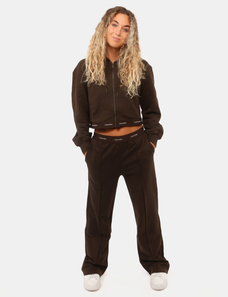Abbigliamento donna scontato - Pantaloni Calvin Klein Marrone
