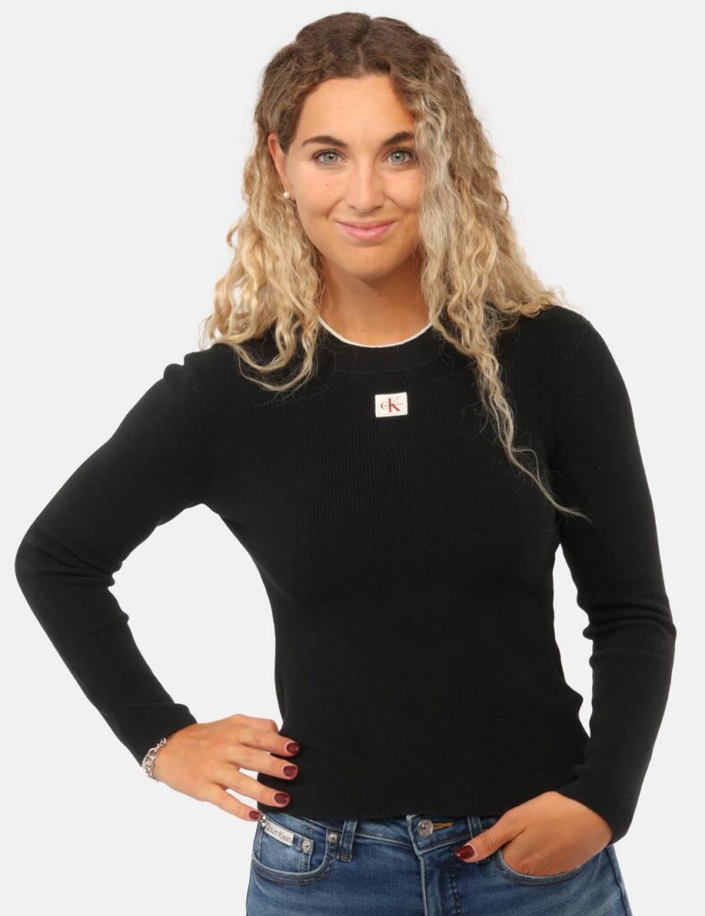 Abbigliamento donna scontato - Maglia Calvin Klein Nera