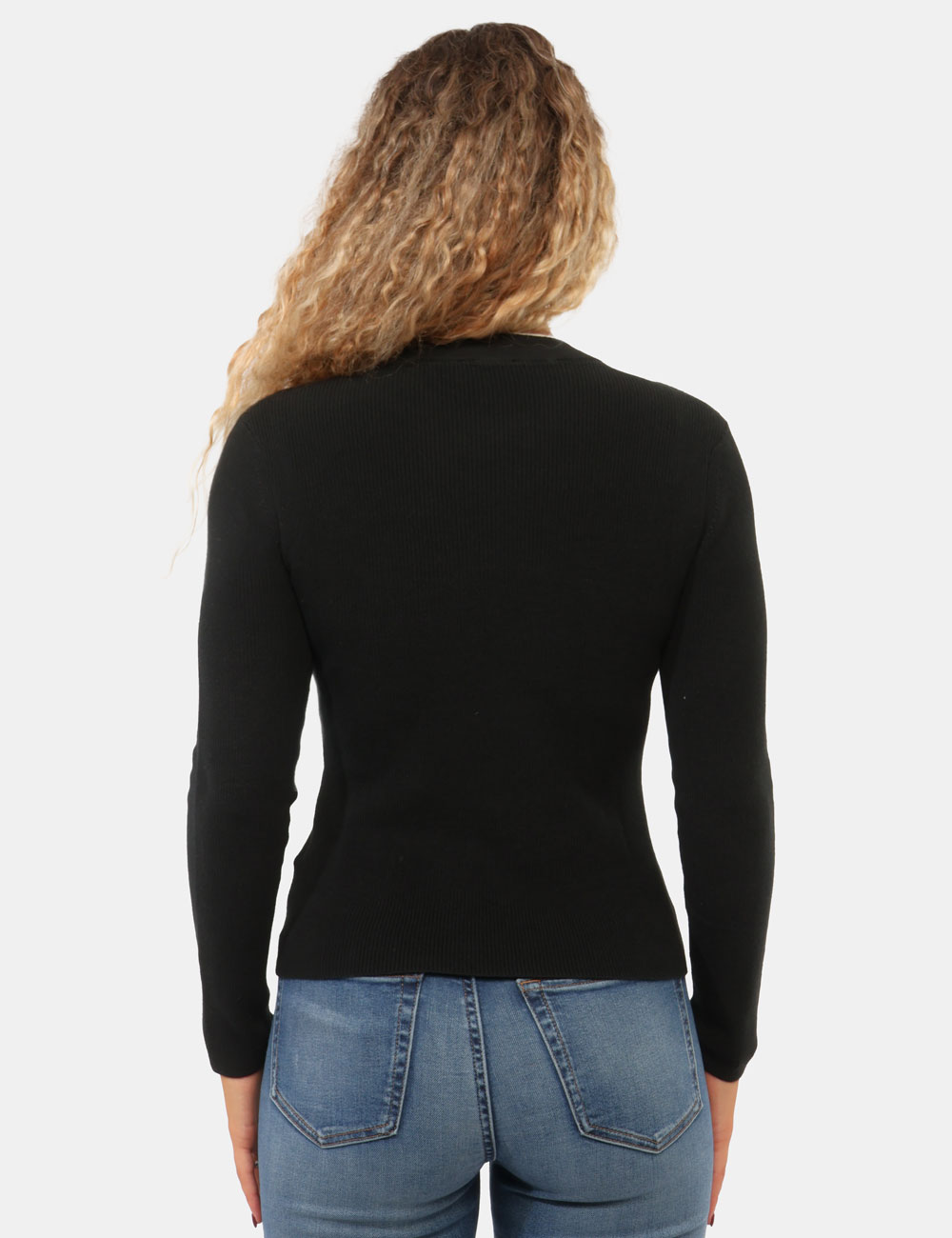 LV047G309G_UB1_AI26_2 Maglia Calvin Klein Nera - Maglia CALVIN KLEIN Nera da donna La Maglia CALVIN KLEIN Nera è il capo ideale per chi desidera u