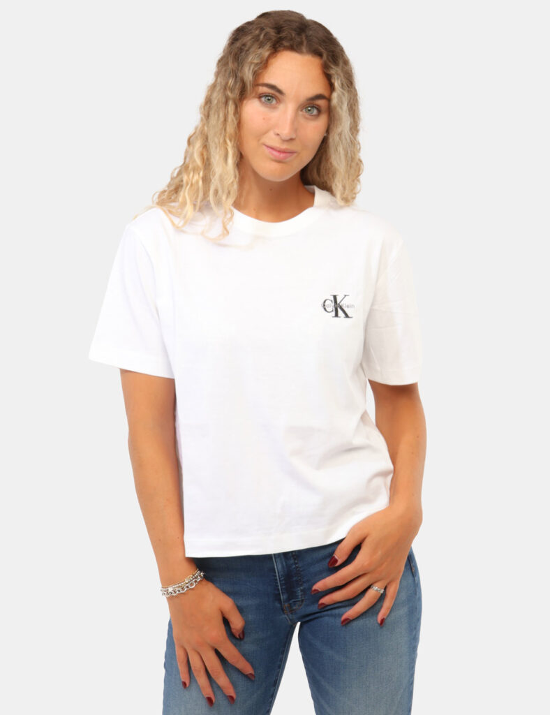 Abbigliamento donna scontato - T-shirt Calvin Klein Bianca