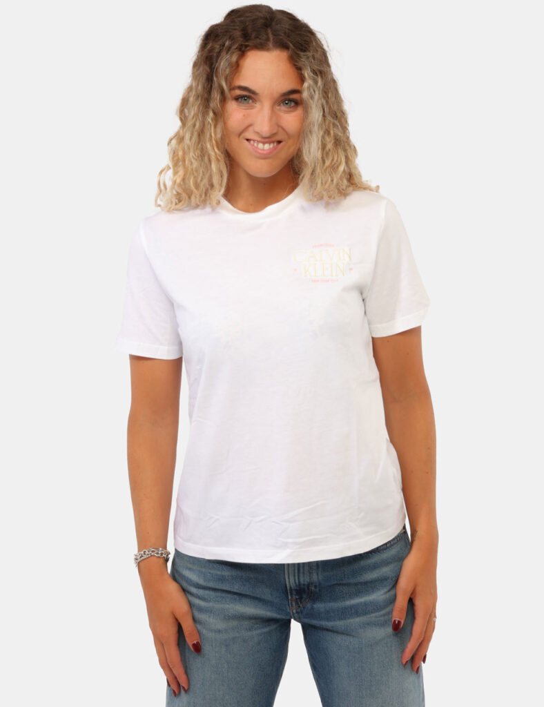 Abbigliamento donna scontato - T-shirt Calvin Klein Bianca