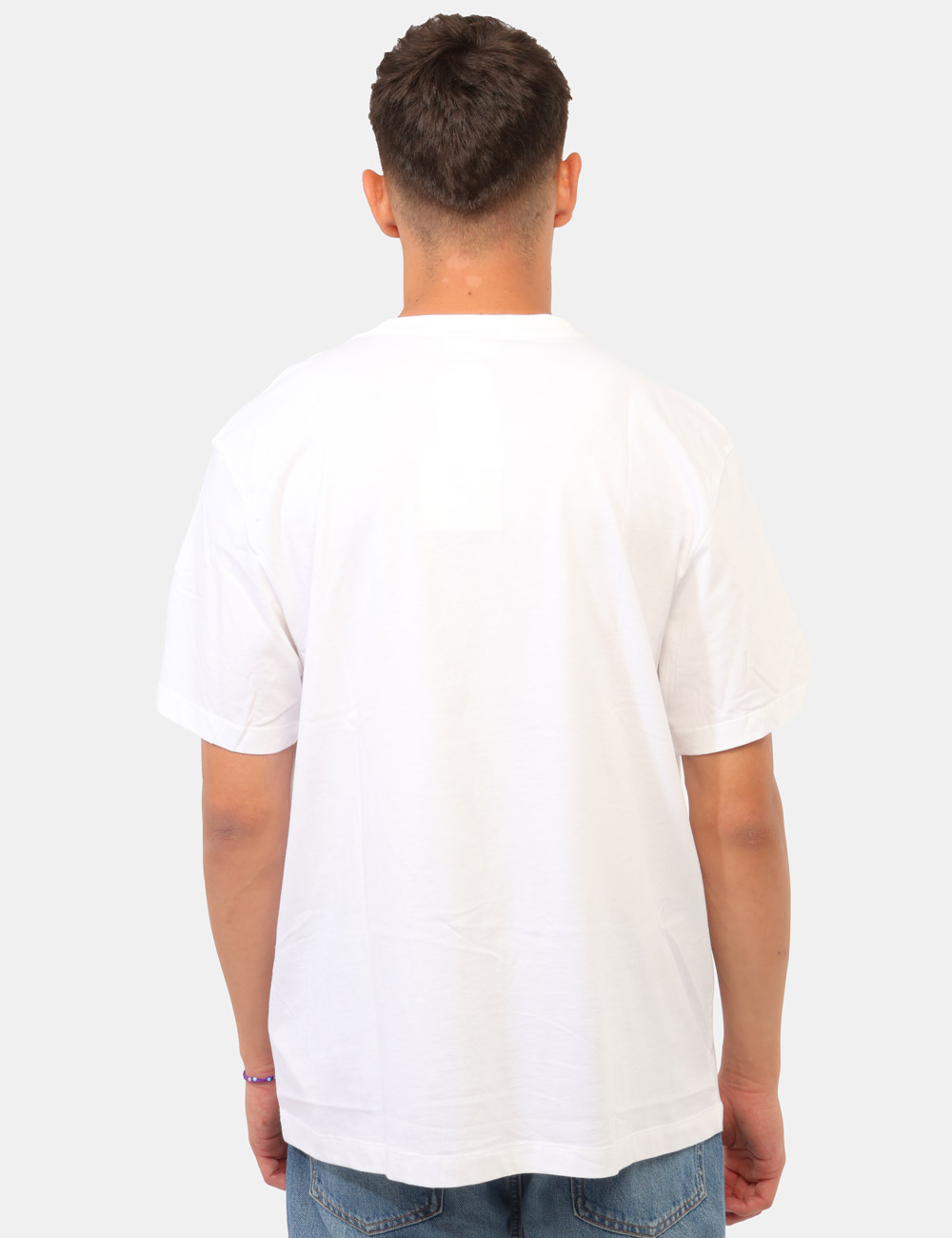 LV04RG220G_YAF_AI26_2 T-shirt Calvin Klein Bianca - T-shirt CALVIN KLEIN Bianca da uomo La T-shirt CALVIN KLEIN Bianca è un capo indispensabile pe