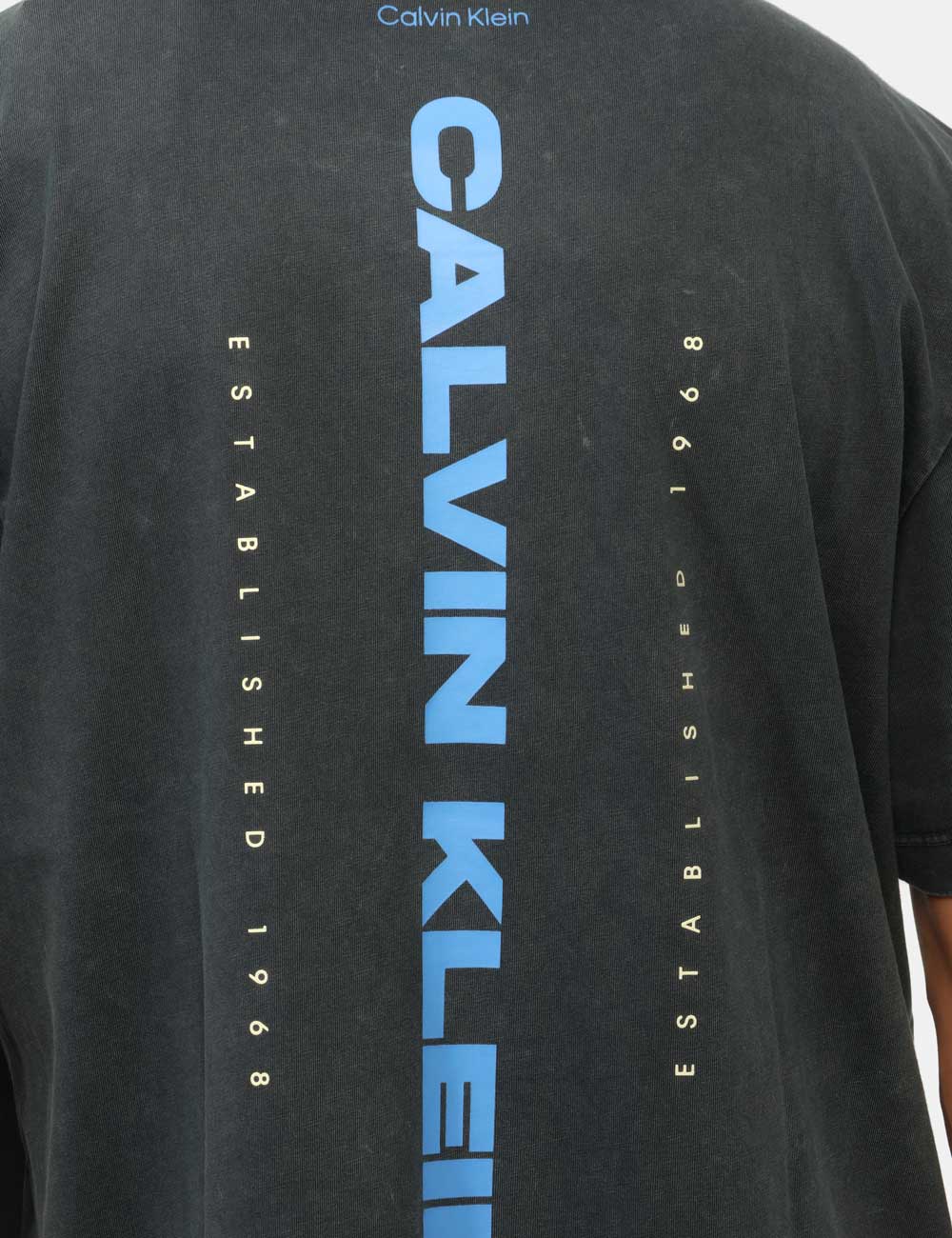 LV04RG834G_UB1_AI26_3 T-shirt Calvin Klein Grigia - T-shirt CALVIN KLEIN Grigia da uomo: stile oversize e carattere contemporaneo La T-shirt CALVI