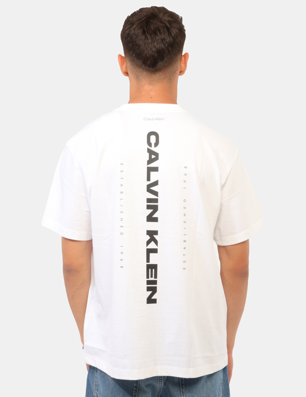 LV04RG834G_YAF_AI26_2 T-shirt Calvin Klein Bianca - T-shirt CALVIN KLEIN Bianca da uomo La T-shirt CALVIN KLEIN Bianca è il capo perfetto per chi