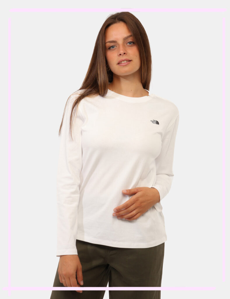 Abbigliamento donna scontato - T-shirt The North Face Bianca tg.S