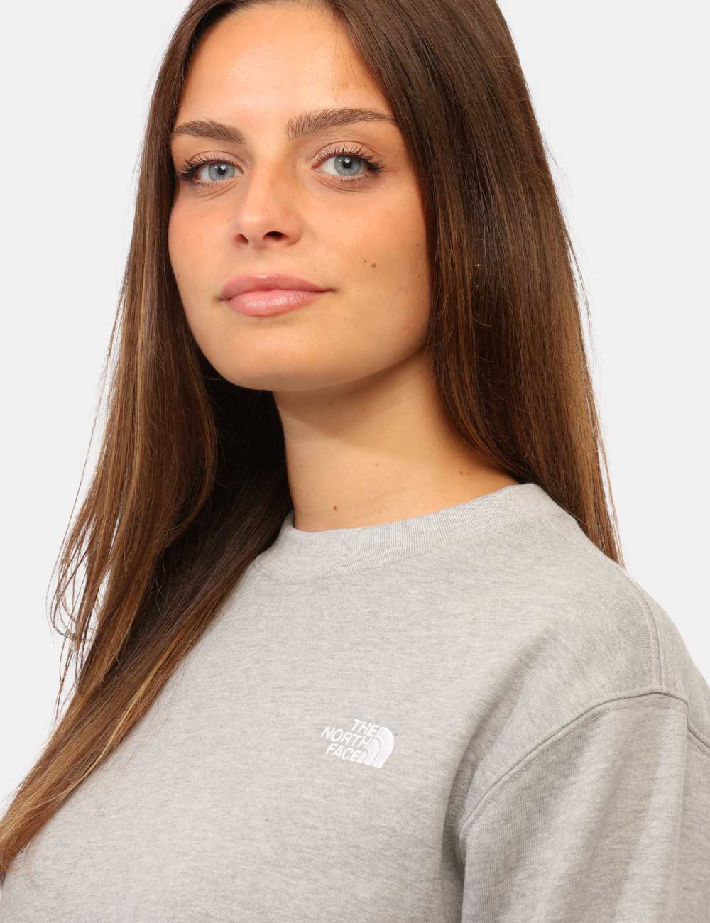 NF0A8FXDCQOS-V-CC_GRIGIO_AI26_3 Felpa The North Face Grigia tg.S - Felpa THE NORTH FACE Grigia da donna La Felpa THE NORTH FACE Grigia è il capo ideale per