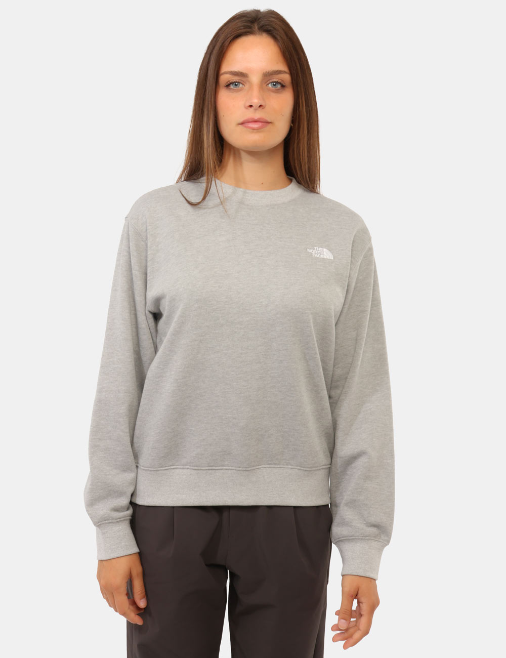NF0A8FXDCQOS-V-CC_GRIGIO_AI26_5 Felpa The North Face Grigia tg.S - Felpa THE NORTH FACE Grigia da donna La Felpa THE NORTH FACE Grigia è il capo ideale per