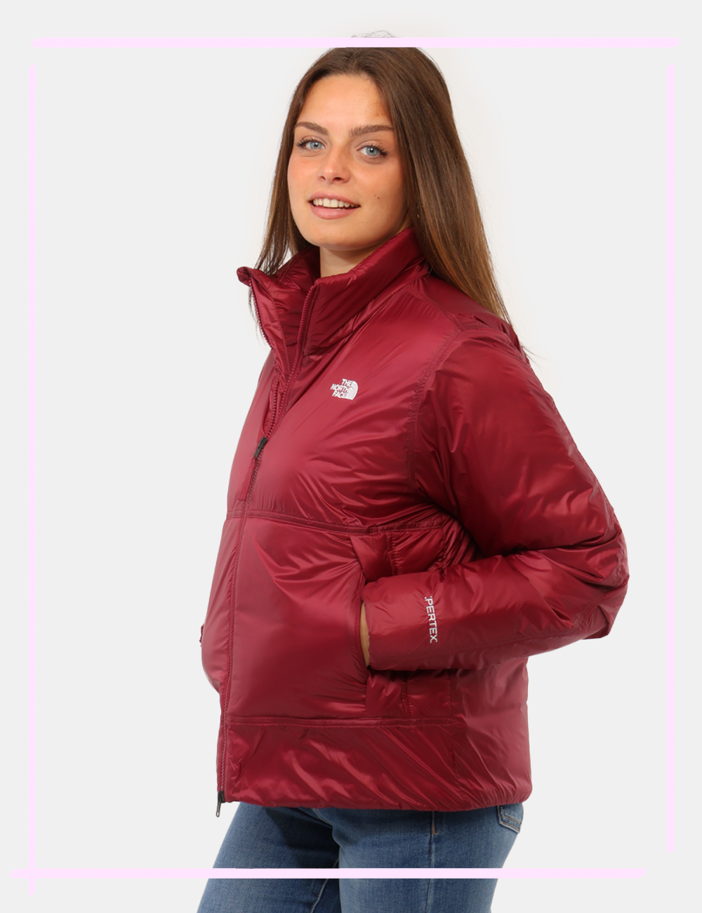 NF0A8H1EMVOS-V-CC_BORDEAUX_AI26_1 Piumino The North Face Bordeaux tg.S - Piumino THE NORTH FACE Bordeaux da donna Il Piumino THE NORTH FACE Bordeaux è la scel