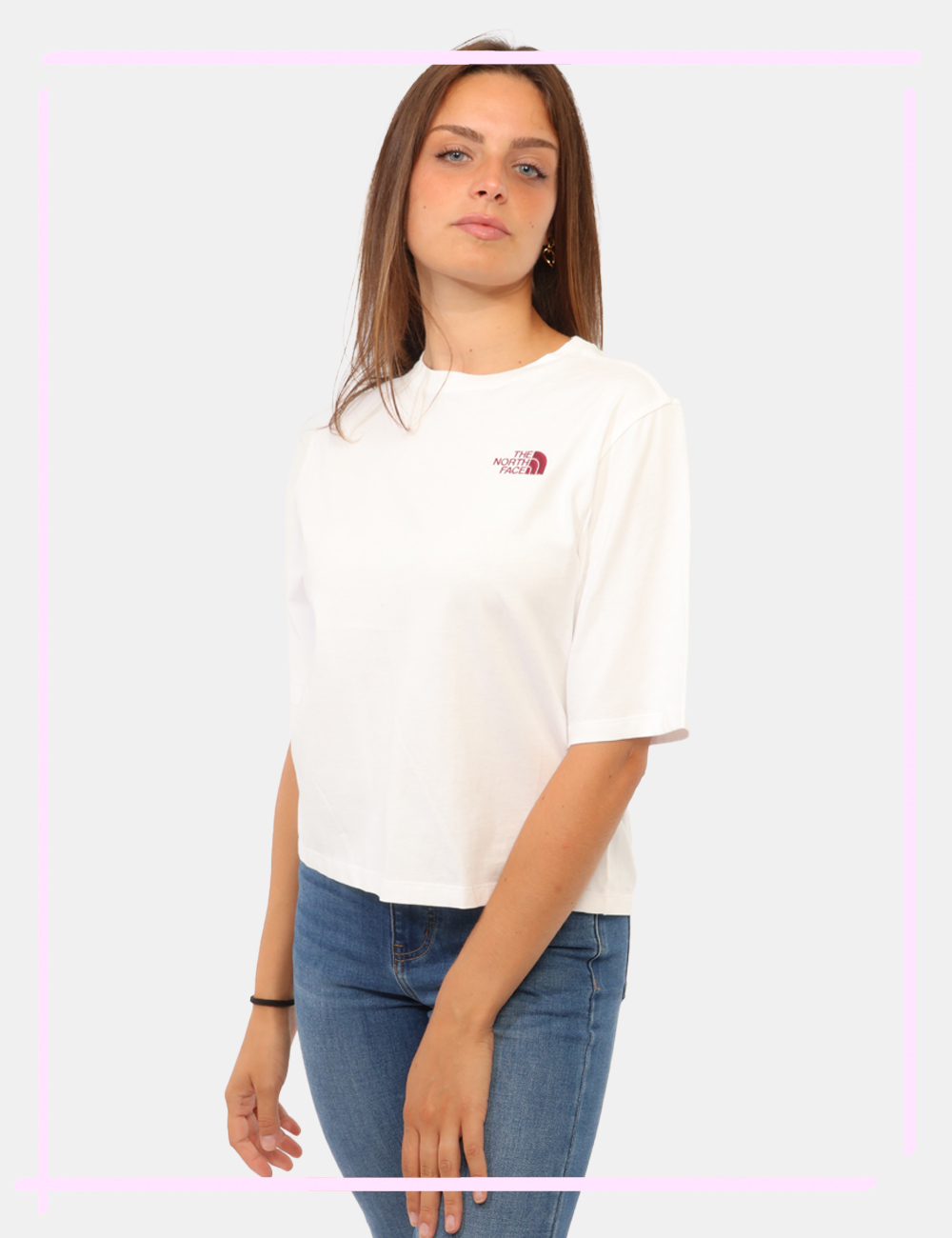 NF0A8JABFN4S-V-CC_BIANCO_AI26_1 T-shirt The North Face Bianca tg.S - T-shirt THE NORTH FACE Bianca da donna La T-shirt THE NORTH FACE Bianca è un capo essen