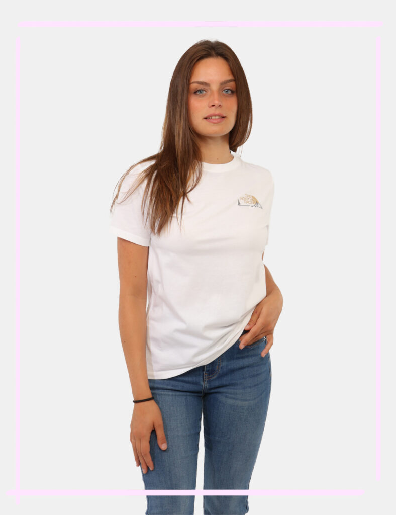 Abbigliamento donna scontato - T-shirt The North Face Bianca tg.S