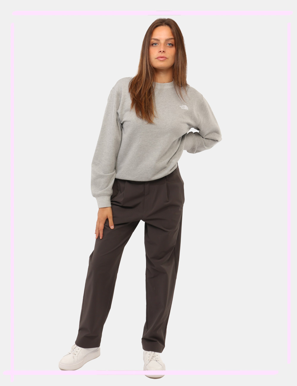 NF0A8JJ3NO1S-V-CC_GRIGIO_AI26_1 Pantalone The North Face Grigio tg.S - Pantalone THE NORTH FACE Grigio da donna Il Pantalone THE NORTH FACE Grigio è pensato
