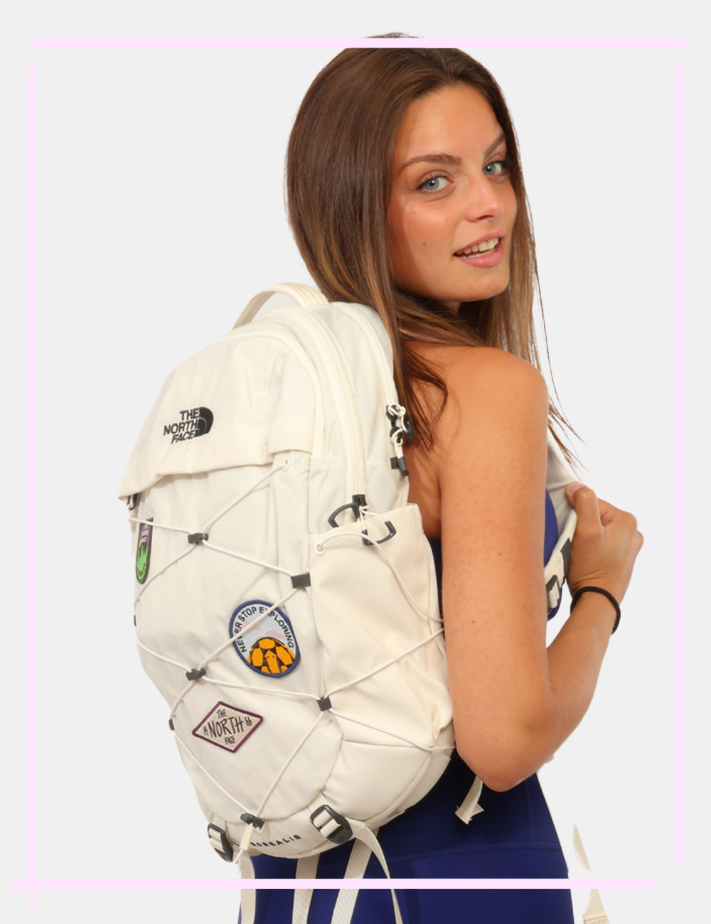 NF0A8KE90E8S-V-CC_BIANCO_AI26_1 Zaino The North Face Bianco - Zaino THE NORTH FACE Bianco da donna Lo Zaino THE NORTH FACE Bianco è l'accessorio ideale per