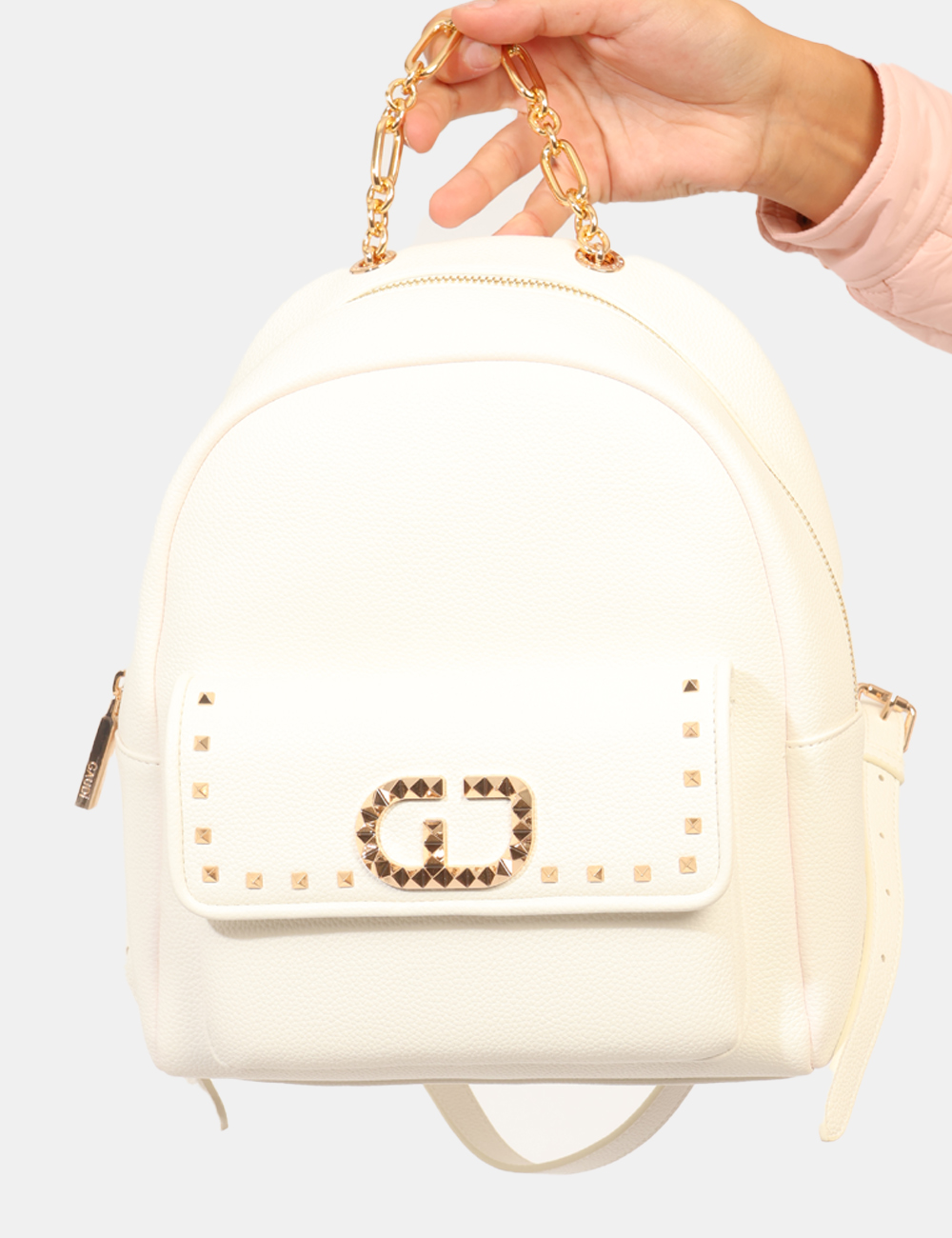 V4AE-11622-W-CC_BIANCO_AI26_3 Zaino Gaudi Bianco - Zaino GAUDI Bianco da donna Lo Zaino GAUDI Bianco da donna è l'accessorio ideale per chi desidera unire