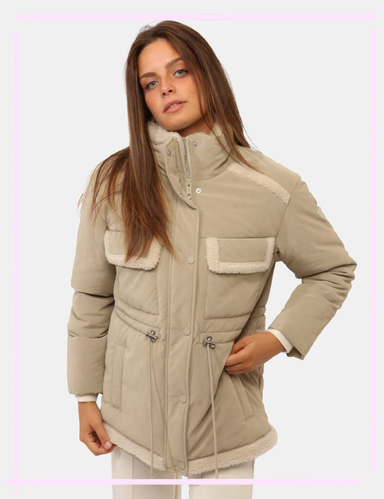 Abbigliamento donna scontato - Piumino Guess Grigio tg.S