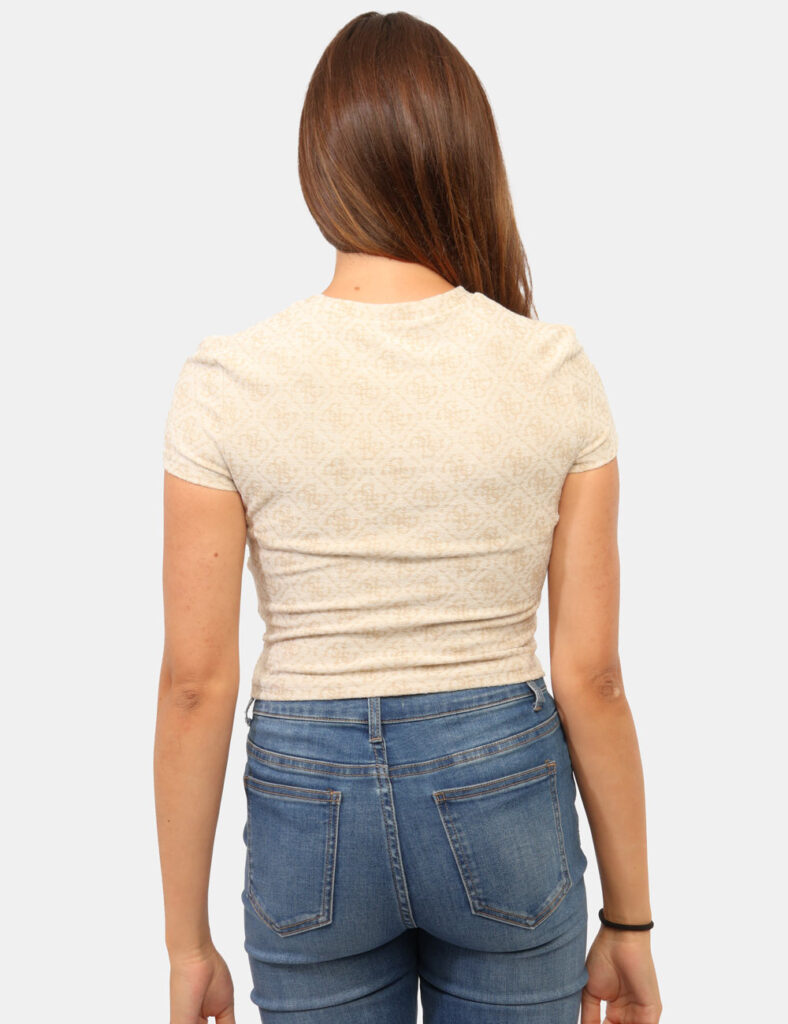 Abbigliamento donna scontato - T-shirt Guess Beige tg.S